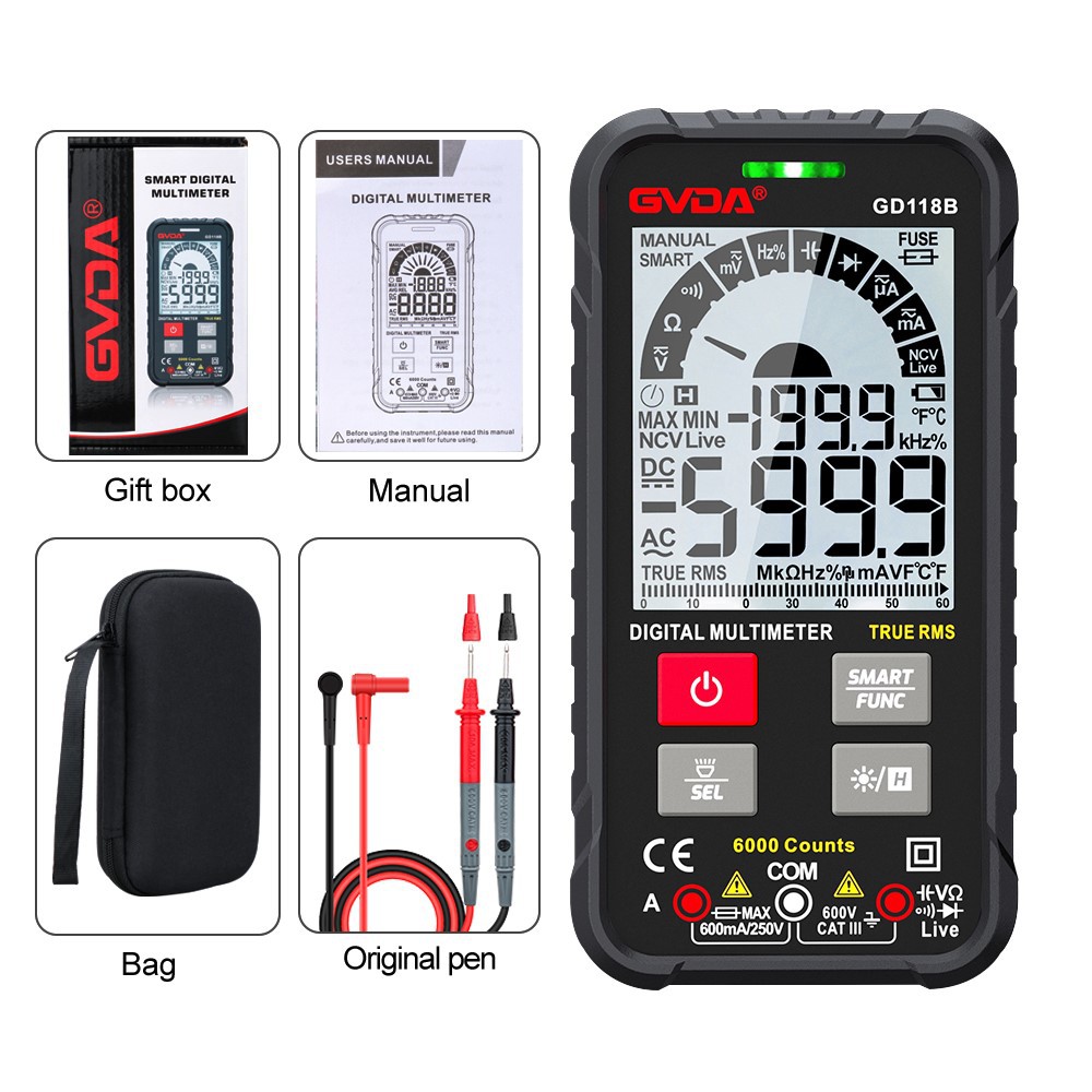 5 Digital Multimter Package