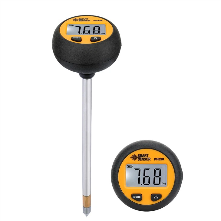 Probador de pH del suelo 3 en 1 con temperatura y humedad
