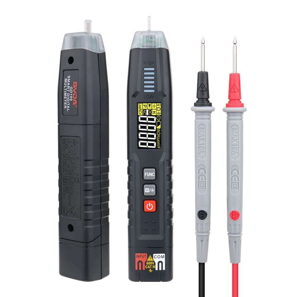 Detección de secuencia de fase de lápiz tipo NCV Smart Multimter GD109