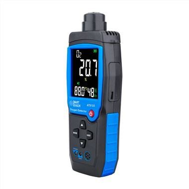 Alarma de luz de sonido de detector de gas de oxígeno portátil