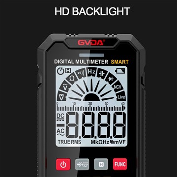 Presente un multímetro digital GVDA 4000 Count Smart Multimetro AC DC NCV Vol...
