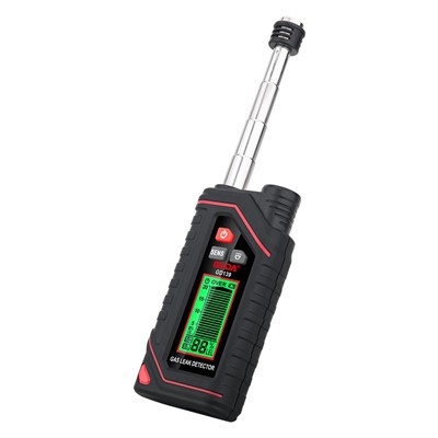 Probador de fugas de gas combustible recargable con alarma audible y visual